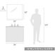Journey 1 Light 12 inch Natural White Wall Sconce Wall Light